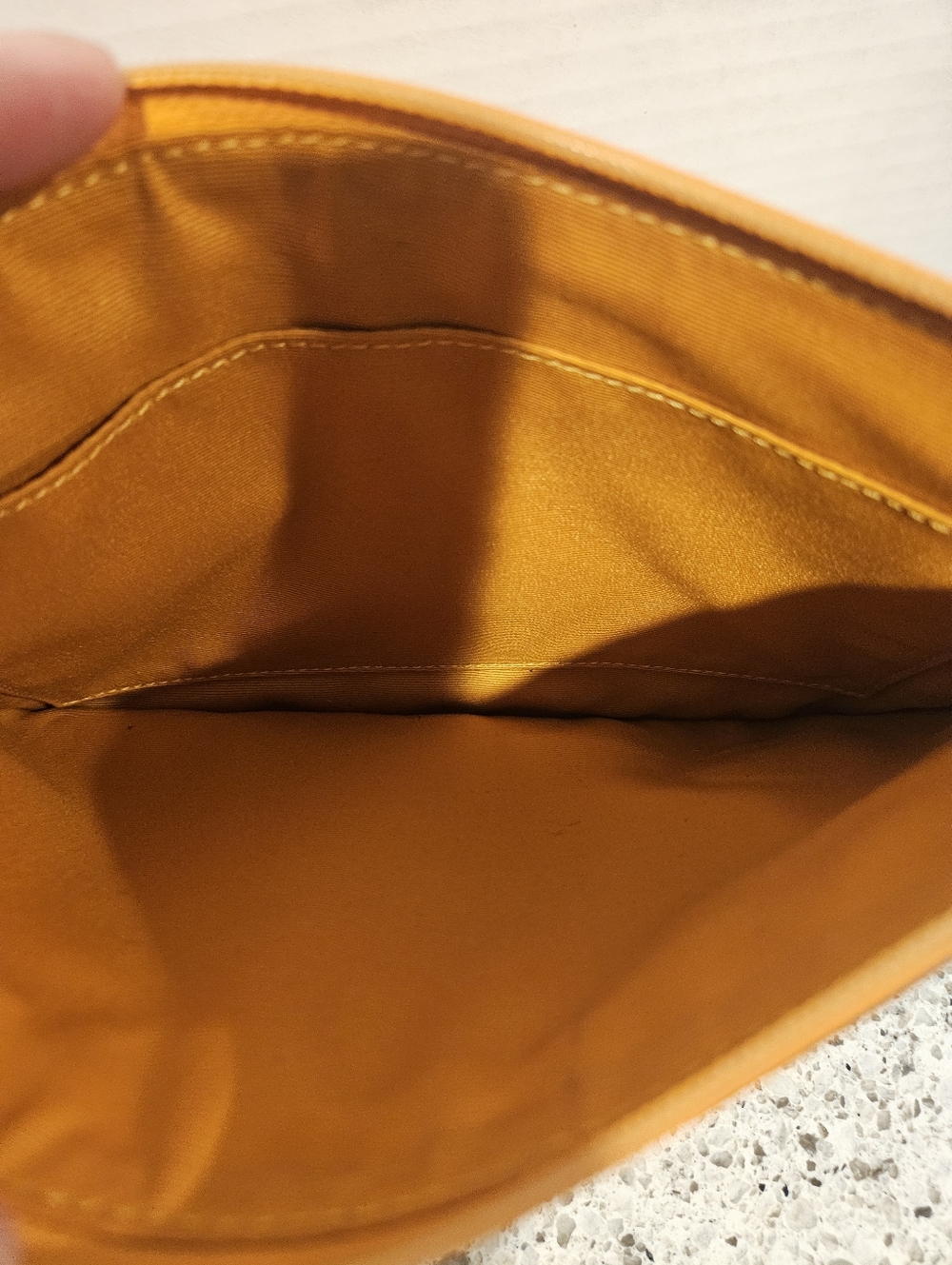 Coach Darcy Mango Leather Lion Appliqué Pouch Wristlet Clutch Novelty Rare - Picture 7 of 9